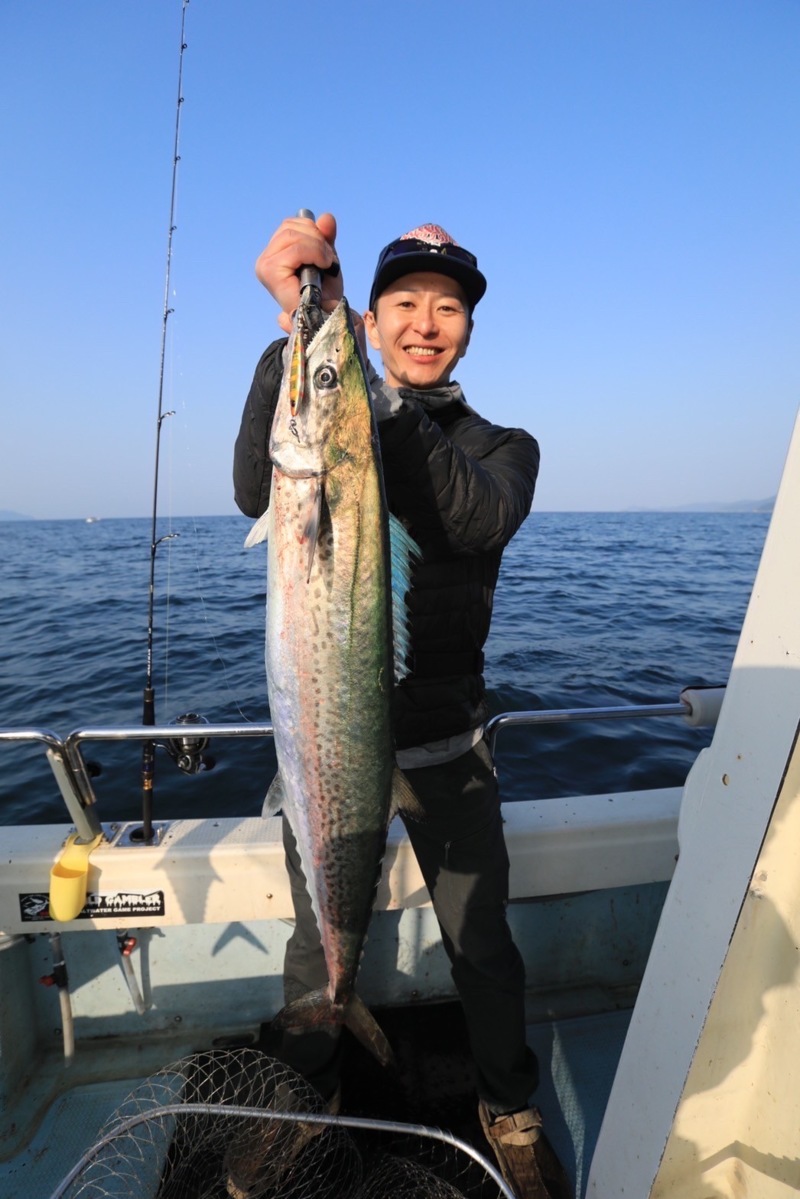 京都府舞鶴市よりボートブレードジギングでサワラ青物釣果