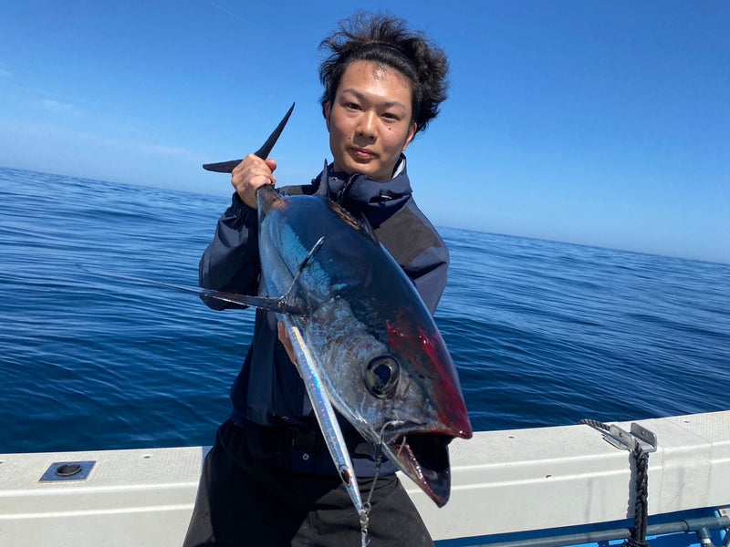 三重県南伊勢のトンジギでビンチョウマグロ釣果