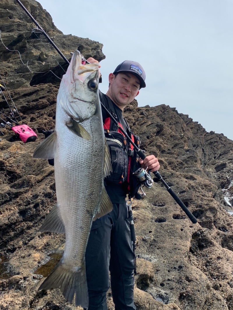 長崎県五島列島ロックショアでヒラスズキ釣果