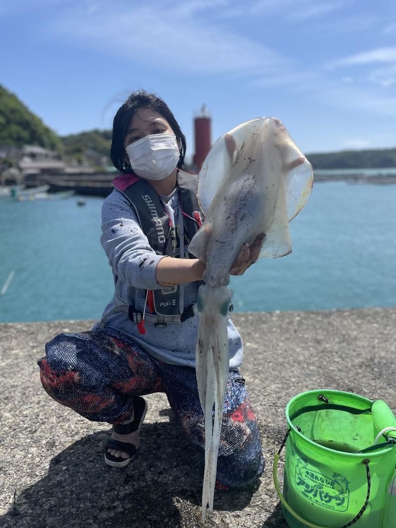 和歌山県南紀にてヤエンでアオリイカ釣果