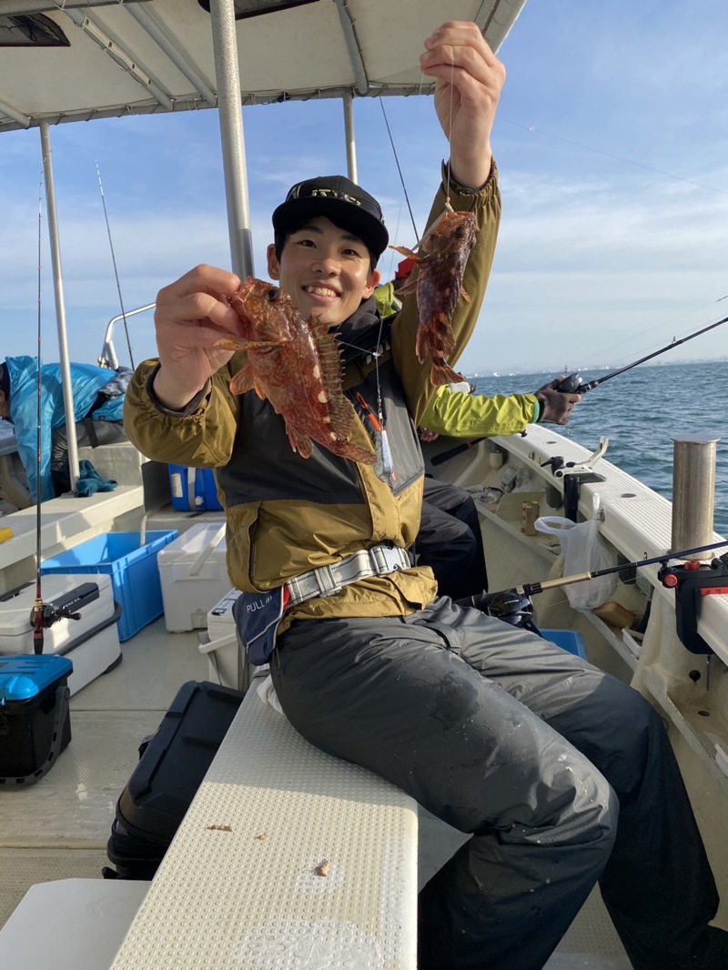 兵庫明石・東二見の近藤丸のエサ釣りでカサゴ釣果