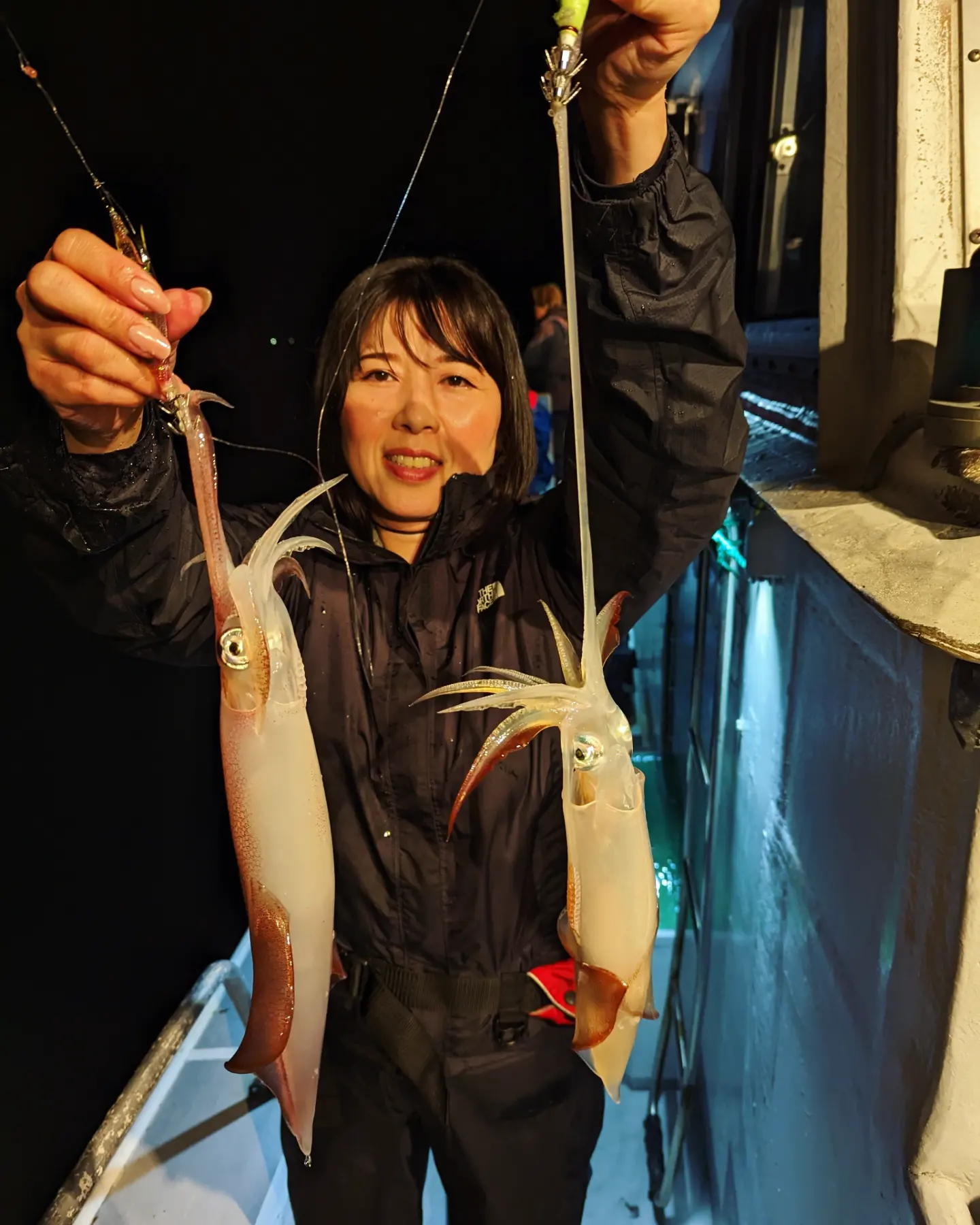 鳥取賀露港の北祐丸イカメタルでケンサキイカ釣果