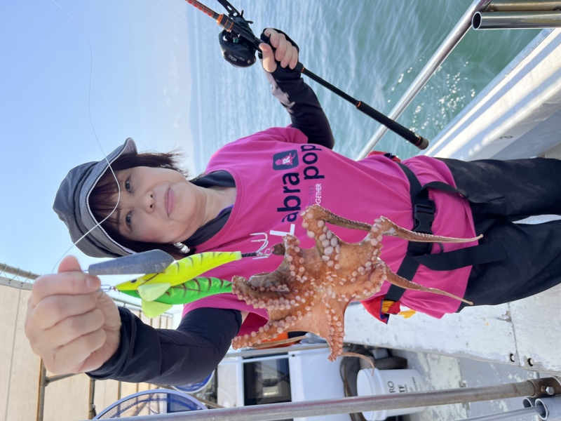 真夏の船タコ釣り