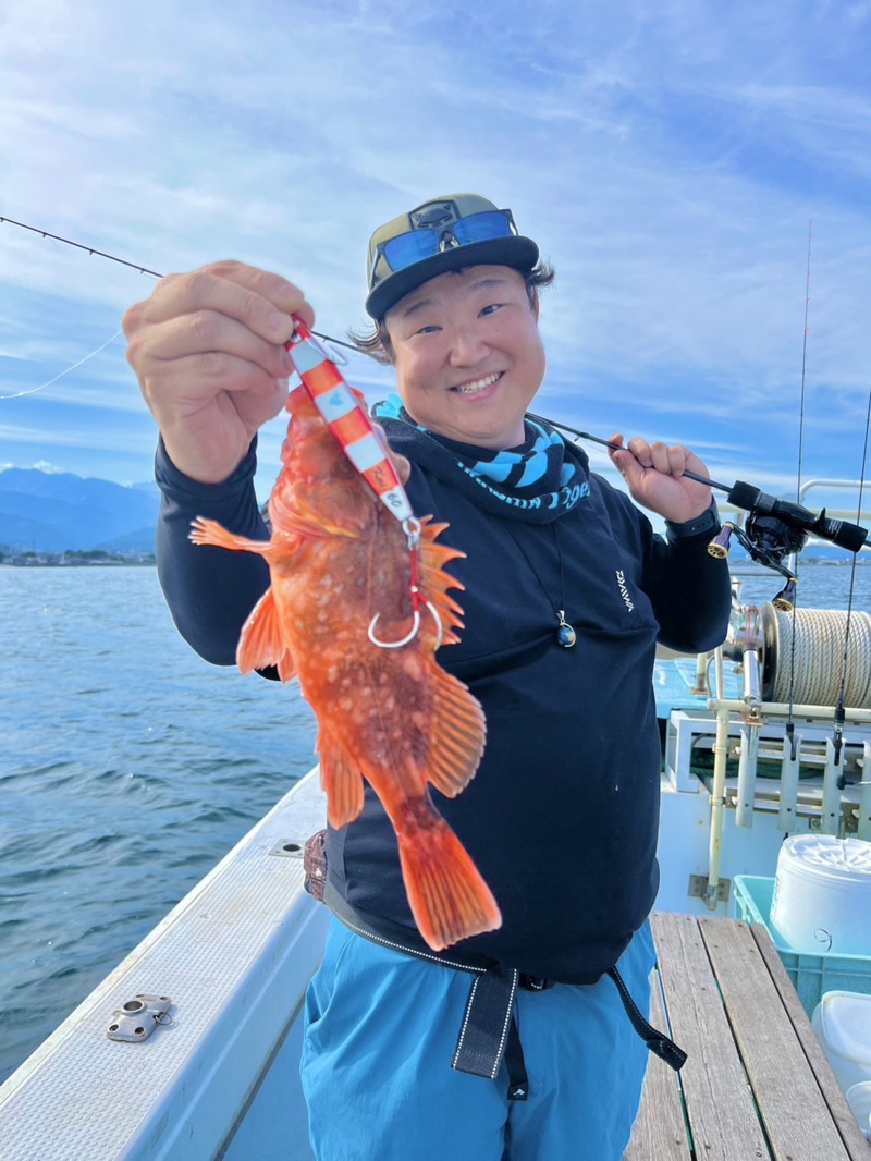 富山湾でアカムツジギング!