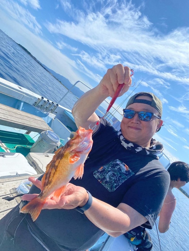 富山湾でアカムツジギング!