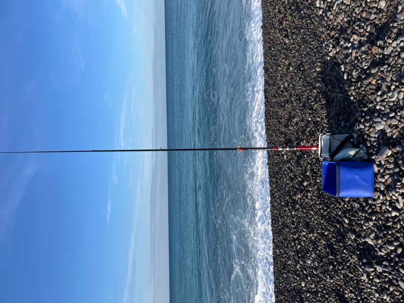 煙樹ヶ浜でカゴ釣り