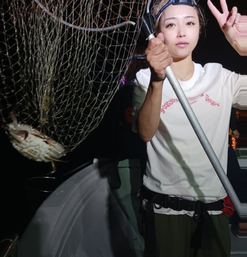 三重県とっと丸さんの船からワタリガニすくい釣果