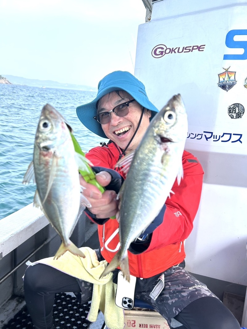 友ヶ島の大きなアジ!!