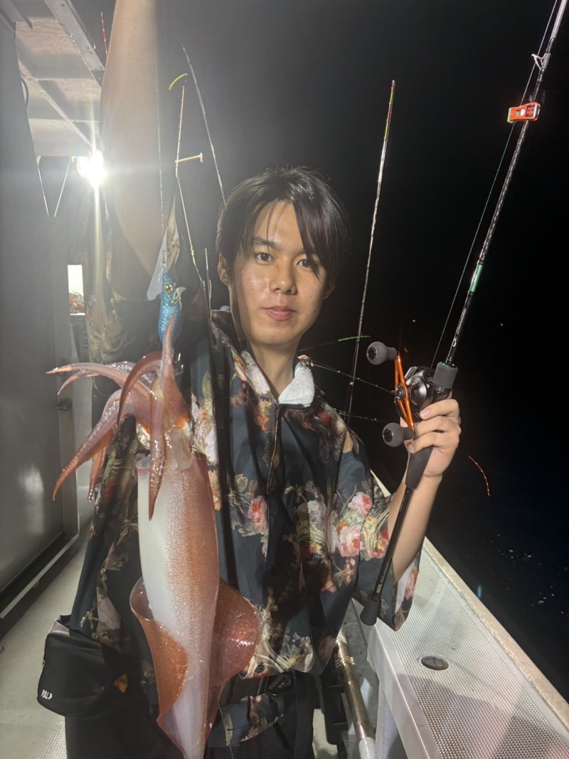 福井県小浜沖イカメタルでケンサキイカ釣果