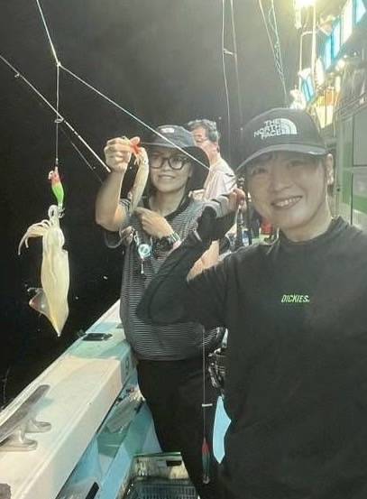 福井県敦賀市色浜のイカメタルでケンサキイカ釣果