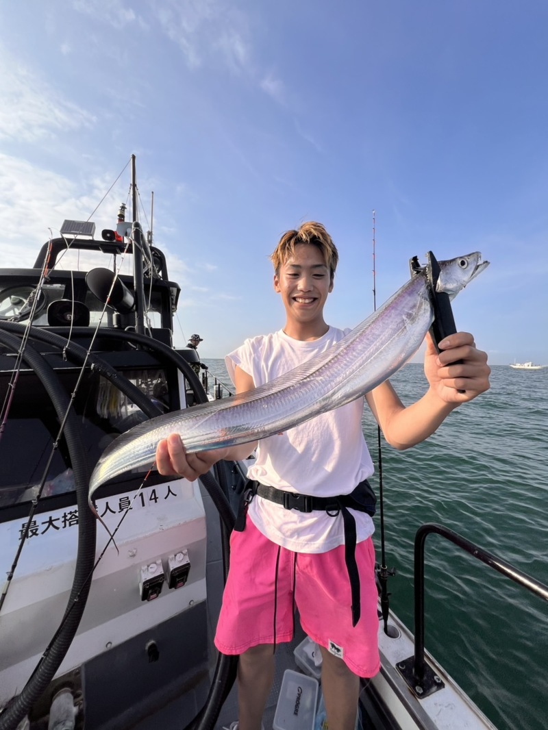 兵庫県須磨沖でテンヤのタチウオ釣果