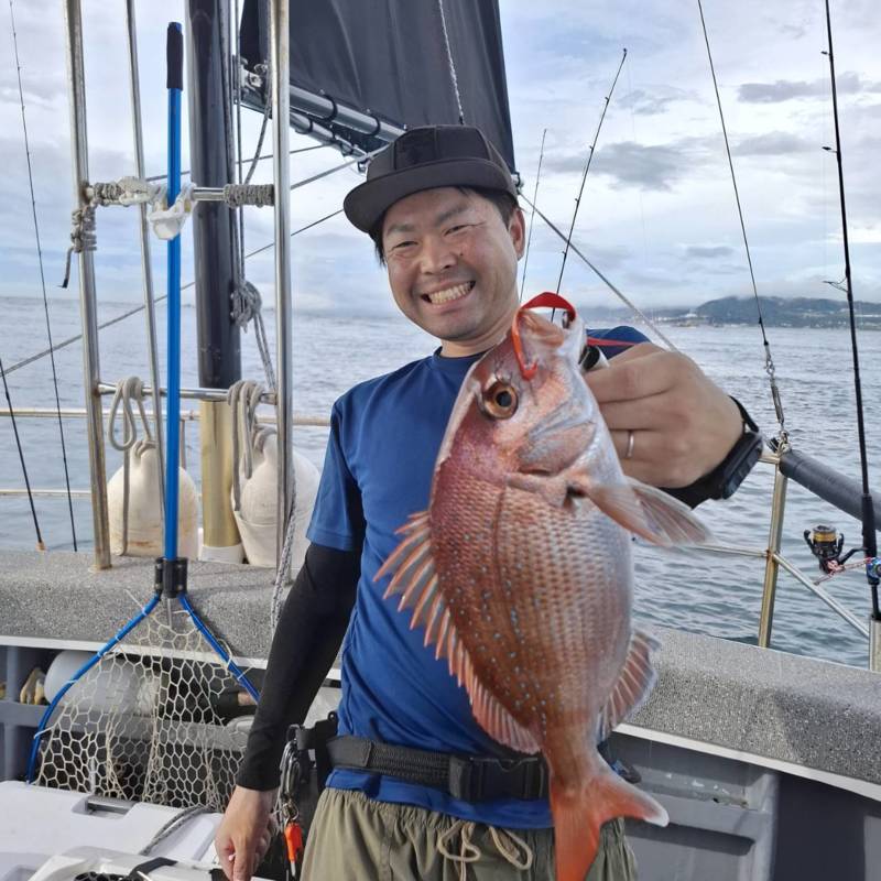 兵庫県明石沖のタイラバで真鯛釣果