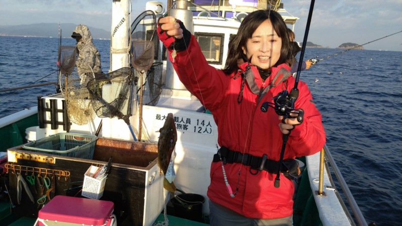 和歌山県和歌山市市堀川の「清風丸」でカワハギ釣果