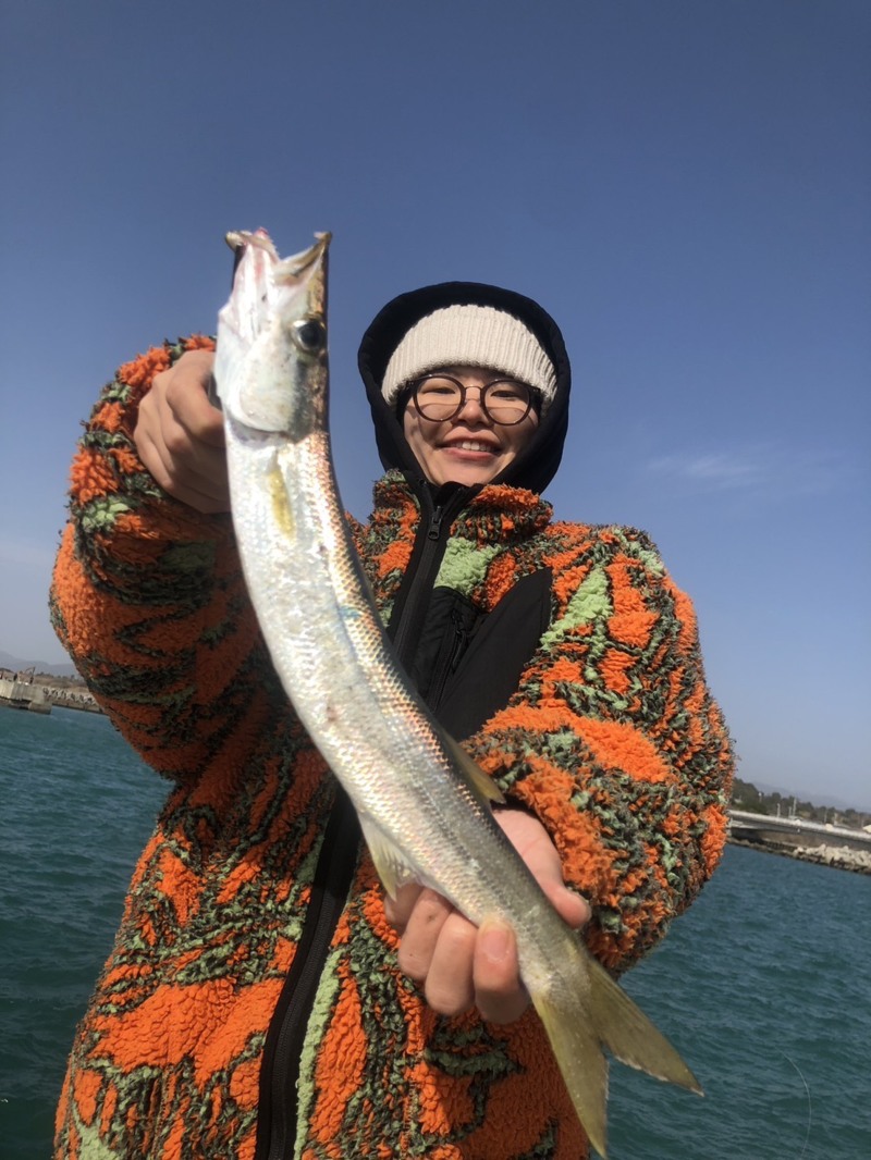 和歌山県日高港 手作りジグサビキでカマス釣り